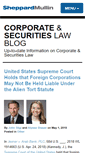 Mobile Screenshot of corporatesecuritieslawblog.com
